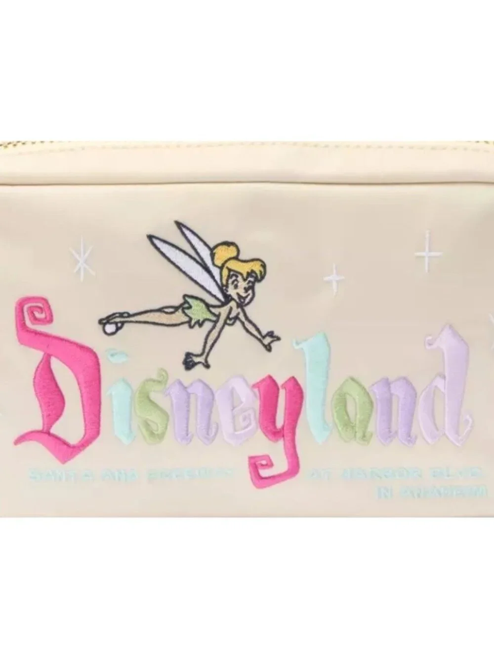Stoney Clover Lane Tinker Bell Disneyland 70th Anniversary Pouch Clutch Bag NWT